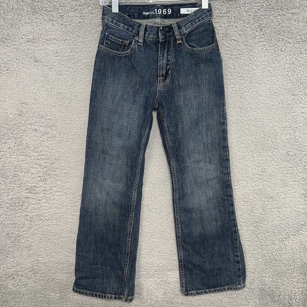 GAP‎ Kids Jeans Youth Size 8 x 23 Blue Denim Boot Cut Adjustable Waist Pants